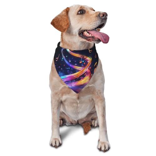 Schöne Hundehalstücher mit Musikfiguren – Dreieckstuch für Haustiere, geeignet für kleine bis mittelgroße große Hunde und Katzen Schöne Hundehalstücher mit Musikfiguren – Dreieckstuch für Haustiere, geeignet für kleine bis mittelgroße große Hunde und Katzen von YXLymxDAMAI