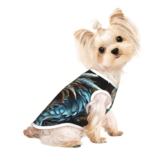 Schöne Hundeweste mit Drachen-Motiv, Sommer-Hundebekleidung, niedliche Haustierkleidung für kleine und mittelgroße Hunde Schöne Hundeweste mit Drachen-Motiv, Sommer-Hundebekleidung, niedliche Haustierkleidung für kleine und mittelgroße Hunde von YXLymxDAMAI