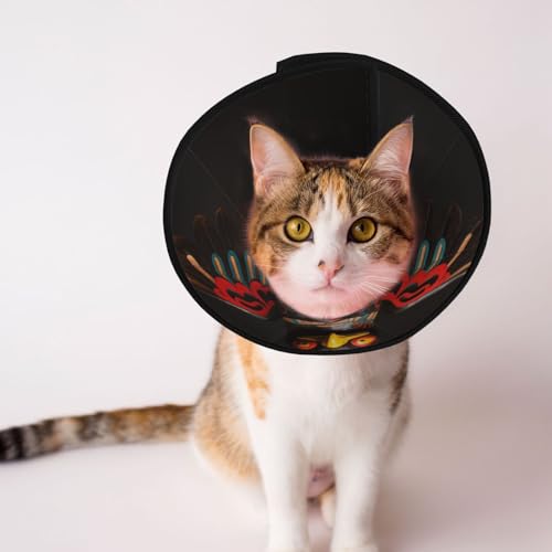 Schönes Adler-Totem-Hundehalsband – Schutzhalsband für Hunde und Katzen, bequemes Haustier-Genesungshalsband für große und mittelgroße Welpen Schönes Adler-Totem-Hundehalsband – Schutzhalsband für Hunde und Katzen, bequemes Haustier-Genesungshalsband für große und mittelgroße Welpen von YXLymxDAMAI
