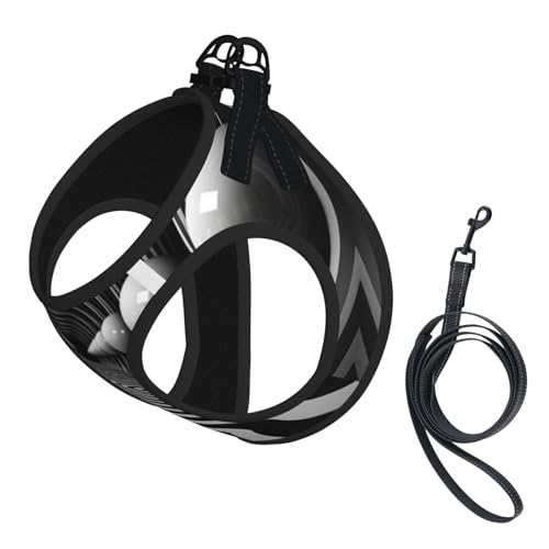 Schwarz und Weiß Tunnel Hundegeschirr - Verstellbares Hundegeschirr mit Reflektierendem Design, Geeignet für Hunde, Katzen, Wandern und Outdoor-Aktivitäten Schwarz und Weiß Tunnel Hundegeschirr - Verstellbares Hundegeschirr mit Reflektierendem Design, Geeignet für Hunde, Katzen, Wandern und Outdoor-Aktivitäten von YXLymxDAMAI