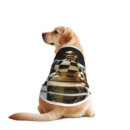 Schwarz-weiße Billard-Hundekleidung – atmungsaktives, weiches Hundekostüm, modische und bequeme T-Shirts für mittelgroße und große Hunde Schwarz-weiße Billard-Hundekleidung – atmungsaktives, weiches Hundekostüm, modische und bequeme T-Shirts für mittelgroße und große Hunde von YXLymxDAMAI