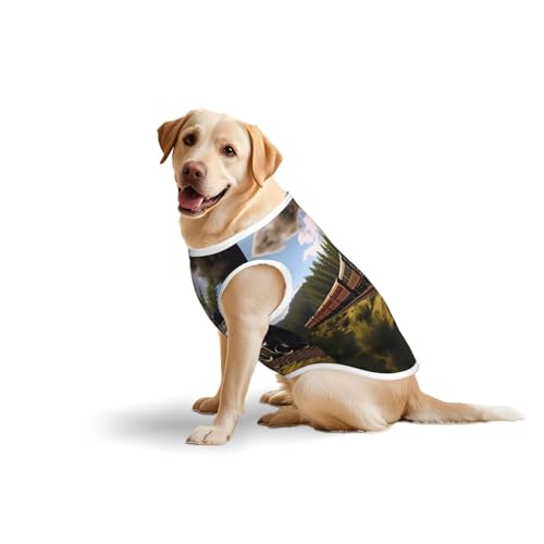 Service Train Haustierbekleidung für Hunde – weiche Baumwoll-Hundeweste für mittelgroße und große Hunde für den täglichen Gebrauch und Outdoor-Aktivitäten von YXLymxDAMAI
