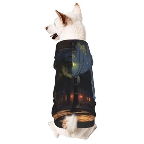 Silent Street Haustierkleidung für Hunde, weicher und warmer Hunde-Kapuzenpullover, geeignet für kleine und mittelgroße Hunde und Katzen, Schwarz Silent Street Haustierkleidung für Hunde, weicher und warmer Hunde-Kapuzenpullover, geeignet für kleine und mittelgroße Hunde und Katzen, Schwarz von YXLymxDAMAI