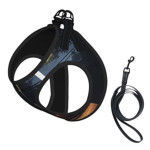 Silent Street Hundegeschirr, verstellbares Hundegeschirr mit reflektierendem Design, geeignet für Hunde, Katzen, Wandern, Outdoor-Aktivitäten von YXLymxDAMAI