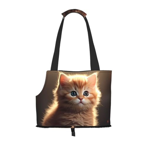 Süße Katzen-Haustier-Tragetasche – kleine Hunde-Geldbörse, Katzentragetasche, faltbares Design, Reisen, Haustiere, Picknick, Outdoor Süße Katzen-Haustier-Tragetasche – kleine Hunde-Geldbörse, Katzentragetasche, faltbares Design, Reisen, Haustiere, Picknick, Outdoor von YXLymxDAMAI