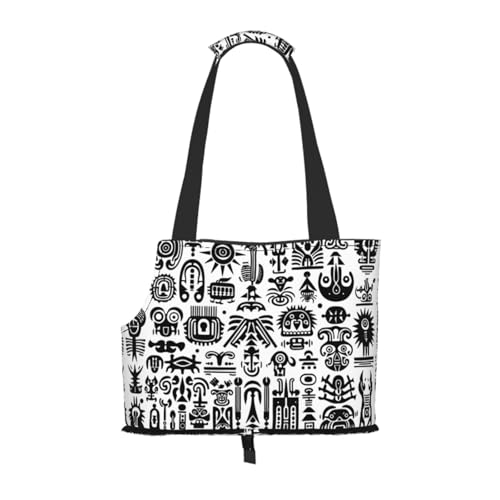 Tragetasche für Haustiere mit abstraktem Muster, kleine Hunde-Geldbörse, Katzentragetasche, faltbares Design, Reisetasche, Picknick, Outdoor Tragetasche für Haustiere mit abstraktem Muster, kleine Hunde-Geldbörse, Katzentragetasche, faltbares Design, Reisetasche, Picknick, Outdoor von YXLymxDAMAI