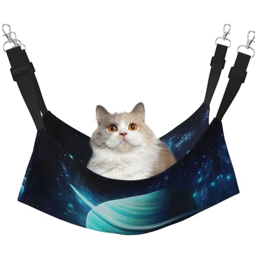 YXLymxDAMAI Blue Planet Katzenhängemattenbett – Haustierkäfig-Hängematte mit verstellbaren Riemen, geeignet für Katzen, Frettchen, Welpen oder kleine Haustiere YXLymxDAMAI Blue Planet Katzenhängemattenbett – Haustierkäfig-Hängematte mit verstellbaren Riemen, geeignet für Katzen, Frettchen, Welpen oder kleine Haustiere von YXLymxDAMAI