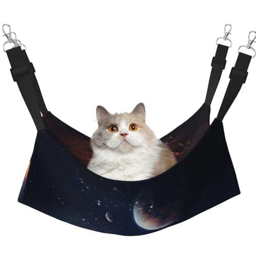 YXLymxDAMAI Heavenly Body Katzenhängemattenbett – Haustierkäfig-Hängematte mit verstellbaren Riemen, geeignet für Katzen, Frettchen, Welpen oder kleine Haustiere YXLymxDAMAI Heavenly Body Katzenhängemattenbett – Haustierkäfig-Hängematte mit verstellbaren Riemen, geeignet für Katzen, Frettchen, Welpen oder kleine Haustiere von YXLymxDAMAI
