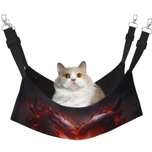 YXLymxDAMAI Hot Love Katzenhängemattenbett – Haustierkäfig-Hängematte mit verstellbaren Riemen, geeignet für Katzen, Frettchen, Welpen oder kleine Haustiere YXLymxDAMAI Hot Love Katzenhängemattenbett – Haustierkäfig-Hängematte mit verstellbaren Riemen, geeignet für Katzen, Frettchen, Welpen oder kleine Haustiere von YXLymxDAMAI