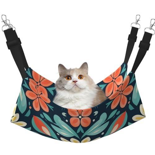 YXLymxDAMAI Katzenhängematte mit Flugzeug-Blumenmuster – Haustierkäfig-Hängematte mit verstellbaren Riemen, geeignet für Katzen, Frettchen, Welpen oder kleine Haustiere YXLymxDAMAI Katzenhängematte mit Flugzeug-Blumenmuster – Haustierkäfig-Hängematte mit verstellbaren Riemen, geeignet für Katzen, Frettchen, Welpen oder kleine Haustiere von YXLymxDAMAI