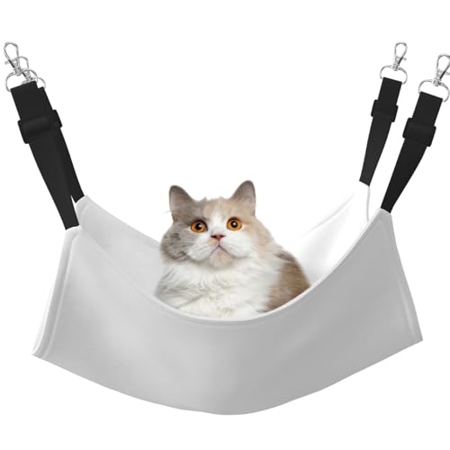 YXLymxDAMAI Katzenhängemattenbett mit verstellbaren Riemen, geeignet für Katzen, Frettchen, Welpen oder kleine Haustiere, Naturweiß YXLymxDAMAI Katzenhängemattenbett mit verstellbaren Riemen, geeignet für Katzen, Frettchen, Welpen oder kleine Haustiere, Naturweiß von YXLymxDAMAI