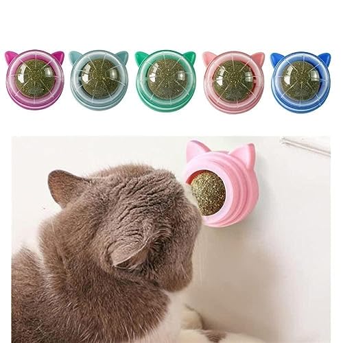 Healthy Nip Toys Ball Funny Toy Candy Nutrition Nip Licking Supplies Ball X5v8 Energy Snack Nutriti Snacks Catnip mint cats pacifier cats licker freshener Lick ball mount Cleaning birthday Toy von YXRRVING