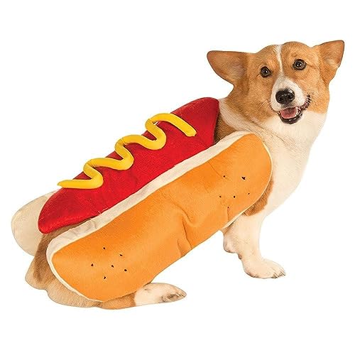 Pet Dress Up Kostüm Hot Dog Geformt Dackel Wurst Einstellbare Cosplay Kleidung Für Welpen Hund W5Z3 Kleid Lustige Up Supp Warm von YXRRVING