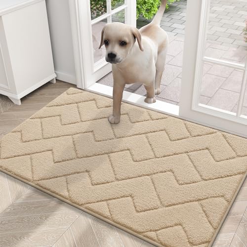 YYAZXSIQ Hunde-Fußmatte für schlammige Pfoten, 76,2 x 50,8 cm, absorbiert Feuchtigkeit und Schmutz, rutschfeste, waschbare Matte, schnell trocknende Mikrofaser, Schmutzmatte für Hunde, Eingangsmatte von YYAZXSIQ
