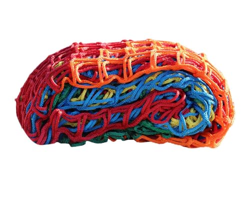 Anti-Fall-Netting-Sicherheitsnetz-Spielplatz Herbstschutz Langlebiger Tränenresistant Wirkung Resistantes dekoratives Netz für Terrasse Balkon Treppe Hinterhof Innen-/Outdoor-Zaungel colorful 1.5M*4M von YYDSWTW