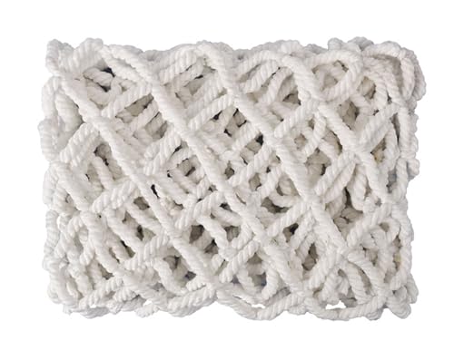 Sicherheitsnetz Anti-Fall-Netting-Treppe Fallschutzschutz Tränenresistente Wirkung Resistantes dauerhaftes dekoratives Netz für Terrasse Balkon Spielplatz Hinterhof Innen-/Außenzaungelän weiß 1.5M*4M von YYDSWTW