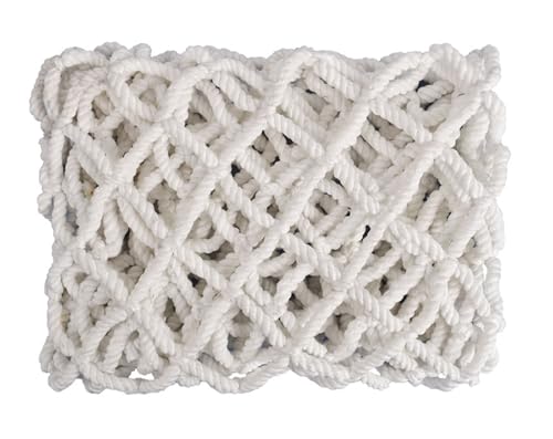 YYDSWTW Anti-Fall-Netting-Herbstschutz Balkon Sicherheit Netto Langlebige, reißresistente wirkungsbeständige dekorative Netze für Treppenspielplätze Hinterhof Innen-/Outdoor-Zaungeländer weiß 1.5M*4M von YYDSWTW