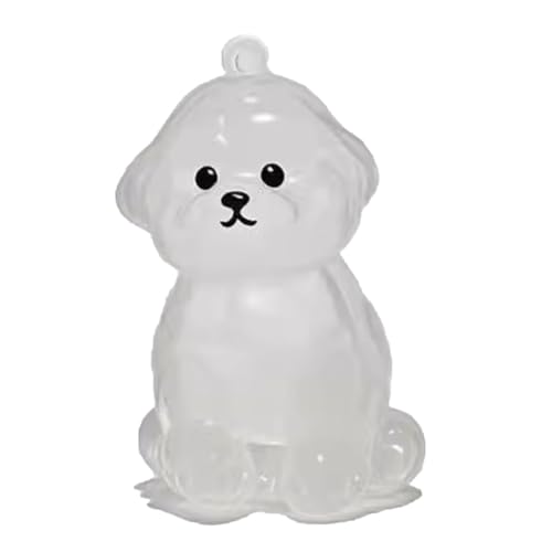 YYDSWTW Hundehaarschlüsselkettenanhänger transparenter Behälter 1 Pack tragbares Hangch Charme Form für Eigentümer Pet Memorial Fell D von YYDSWTW