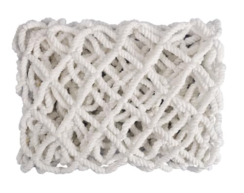YYDSWTW Sicherheitsnetz Fallschutz in Indoor/Outdoor Anti-Fall-Fall-Netting-Tränenresistant Wirkung Resistantes dauerhaftes dekoratives Netz für Balkon weiß 1.5M*4M von YYDSWTW
