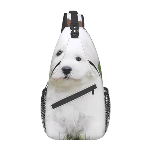 Kreuz-Brusttasche, diagonal, Bichon Frisé, Hunde-Aufdruck, geeignet für Männer und Frauen, Outdoor-Wandern, tägliche Reisen, lange und kurze Reisen Kreuz-Brusttasche, diagonal, Bichon Frisé, Hunde-Aufdruck, geeignet für Männer und Frauen, Outdoor-Wandern, tägliche Reisen, lange und kurze Reisen von YYHHAOFA