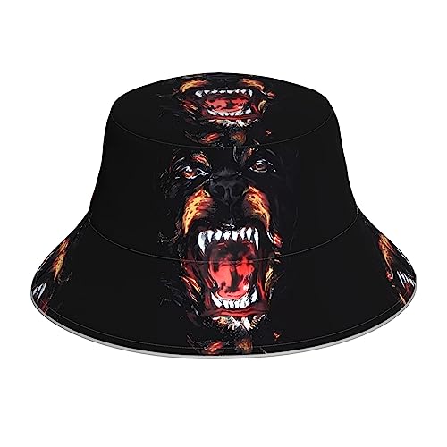 Yyhhaofa Reflektierender, wendbarer Fischerhut – modisches doppelseitiges Design, UV-Schutz, leicht und atmungsaktiv, coole Rottweiler-Hundekunst Yyhhaofa Reflektierender, wendbarer Fischerhut – modisches doppelseitiges Design, UV-Schutz, leicht und atmungsaktiv, coole Rottweiler-Hundekunst von YYHHAOFA