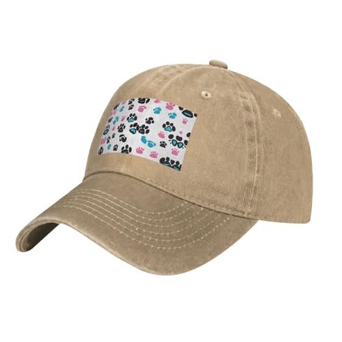 Natural YYHWHJDE Hundehut, Tierpfotenmuster, klassischer Denim-Hut, bequem, leicht, Unisex, geeignet für Outdoor-Sport, Reisen Natural YYHWHJDE Hundehut, Tierpfotenmuster, klassischer Denim-Hut, bequem, leicht, Unisex, geeignet für Outdoor-Sport, Reisen von YYHWHJDE