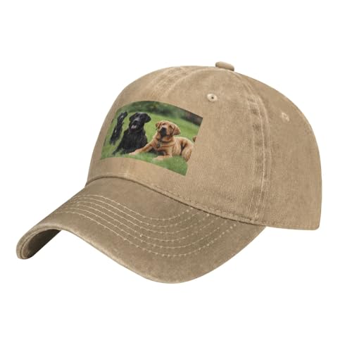 YYHWHJDE Schwarzer Labrador Retriever-Hut für Erwachsene, klassischer Denim-Hut, bequem, leicht, Unisex, geeignet für Outdoor-Sport, Reisen, Natürlich, Einheitsgröße von YYHWHJDE