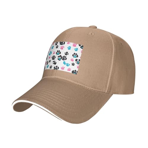 YYHWHJDE Unisex-Baseballkappe mit Pfotenmuster, natürlich: atmungsaktiv, leicht YYHWHJDE Unisex-Baseballkappe mit Pfotenmuster, natürlich: atmungsaktiv, leicht von YYHWHJDE