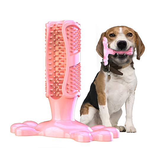 YYMIYU Großes Hundespielzeug Zahnbürste Hunde Gummi Zähne Spielzeug Rot von YYMIYU