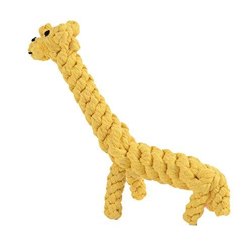 YZBear Hundespielzeug Baumwolle Seil Spielzeug Chew Zahnreinigung für kleine Hundewelpen Giraffe von YZBear
