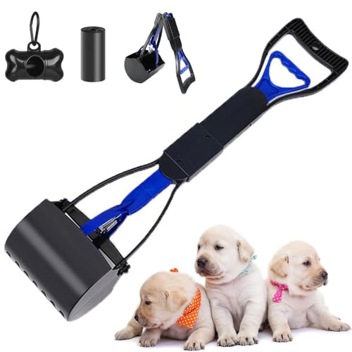 YZDZSW Haustierkotschaufel-Set, 45 cm langer Griff, Hundekotentferner, langer Griff, tragbar, faltbar, mit Kotbeutel für drinnen und draußen, zum Aufheben von Katzen- und Kleintierabfällen YZDZSW Haustierkotschaufel-Set, 45 cm langer Griff, Hundekotentferner, langer Griff, tragbar, faltbar, mit Kotbeutel für drinnen und draußen, zum Aufheben von Katzen- und Kleintierabfällen von YZDZSW