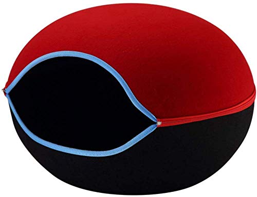 Hundehöhle Bett Hundebett Katzenbett Haus Iglu Haustier Höhle waschbar mit Innenkissen - Rot ||60 cm x 57 cm x 41 cm Hundehöhle Bett Hundebett Katzenbett Haus Iglu Haustier Höhle waschbar mit Innenkissen - Rot ||60 cm x 57 cm x 41 cm von YZJSSL