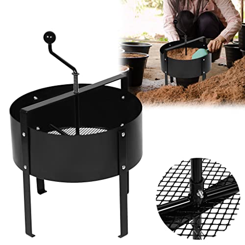YZNAHRE Bodensieb Drehbarer Gartensieb Handkurbelsieb mit Sieb-Filter, Kompostsieb Sandsieb Kompost Siebmaschine Erdsieb Sand Sieb Garten Sieb für Unkraut, Steine, Kompost, Schwarz YZNAHRE Bodensieb Drehbarer Gartensieb Handkurbelsieb mit Sieb-Filter, Kompostsieb Sandsieb Kompost Siebmaschine Erdsieb Sand Sieb Garten Sieb für Unkraut, Steine, Kompost, Schwarz von YZNAHRE