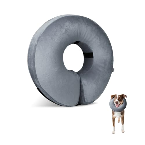 YZROHYI Aufblasbare Halskrause Hund Schutzkragen,Hundekragen Leckschutz,Katzenkragen,Einstellbarer Halskrause Katze,Kragen für Hund Nach Op,Wiederherstellung Halsband Weich Kragen für Welpen-L YZROHYI Aufblasbare Halskrause Hund Schutzkragen,Hundekragen Leckschutz,Katzenkragen,Einstellbarer Halskrause Katze,Kragen für Hund Nach Op,Wiederherstellung Halsband Weich Kragen für Welpen-L von YZROHYI