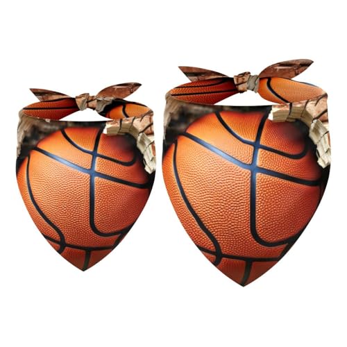 Hundehalstuch, Haustierzubehör für Hundeliebhaber, Haustierhalstuch, 2 Stück, Ball-Basketball-Wandstruktur, Hundeschal Hundehalstuch, Haustierzubehör für Hundeliebhaber, Haustierhalstuch, 2 Stück, Ball-Basketball-Wandstruktur, Hundeschal von YZUOUZY