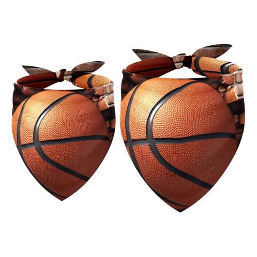 Hundehalstuch, Haustierzubehör für Hundeliebhaber, Haustierhalstuch, 2 Stück, Ball-Basketball-Wandstruktur, Hundeschal Hundehalstuch, Haustierzubehör für Hundeliebhaber, Haustierhalstuch, 2 Stück, Ball-Basketball-Wandstruktur, Hundeschal von YZUOUZY
