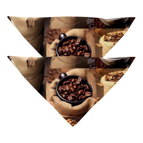 Hundehalstuch, Hochzeitsfoto-Requisite, quadratisches Lätzchen, Haustierzubehör, 2 Stück, genießen Sie die Kaffee-Zeit, Hundeschal Hundehalstuch, Hochzeitsfoto-Requisite, quadratisches Lätzchen, Haustierzubehör, 2 Stück, genießen Sie die Kaffee-Zeit, Hundeschal von YZUOUZY