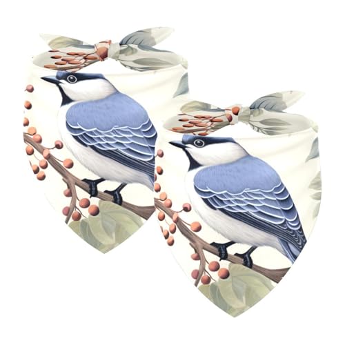 Hundehalstücher, Haustierzubehör für Hundeliebhaber, Haustierhalstuch, 2 Stück, Vogel- und Blumenbaum, Hundeschal Hundehalstücher, Haustierzubehör für Hundeliebhaber, Haustierhalstuch, 2 Stück, Vogel- und Blumenbaum, Hundeschal von YZUOUZY