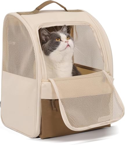 YaKuss Haustier Rucksack Stahlwire-Frame für höhere Stabilität 600D strapazierfähiges Oxford-Gewebe für Katze- und Hunderucksack bis 7,5 kg YaKuss Haustier Rucksack Stahlwire-Frame für höhere Stabilität 600D strapazierfähiges Oxford-Gewebe für Katze- und Hunderucksack bis 7,5 kg von YaKuss