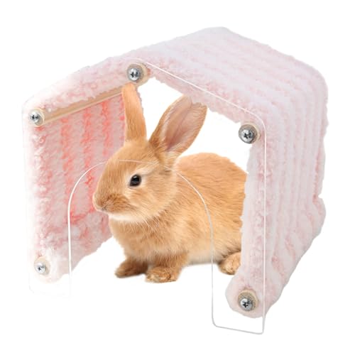 Yabauuop Hamsterhöhle Tunnel - Kleintier Tunnel Haustierhöhle Mit Eingang | Innen/Außen Käfig Plüschhöhle, Platzsparendes Zuhause Für Chinchilla, Hamster Und Hase von Yabauuop