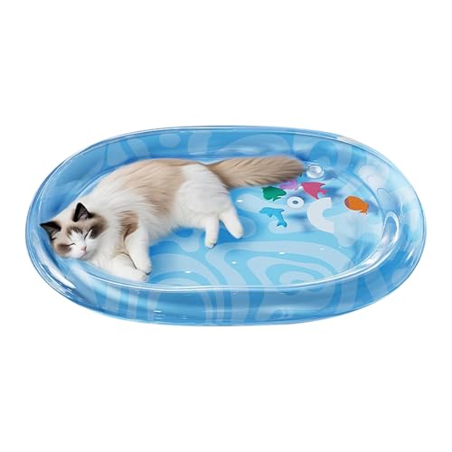 Yabauuop Haustier Wasserbett, Haustier Wassermatte Mit Sensorischem Effekt, Verschleißfeste Kühlmatte Für Haustiere Und Schlafunterlage Für Kleintiere Welpen Kätzchen Yabauuop Haustier Wasserbett, Haustier Wassermatte Mit Sensorischem Effekt, Verschleißfeste Kühlmatte Für Haustiere Und Schlafunterlage Für Kleintiere Welpen Kätzchen von Yabauuop