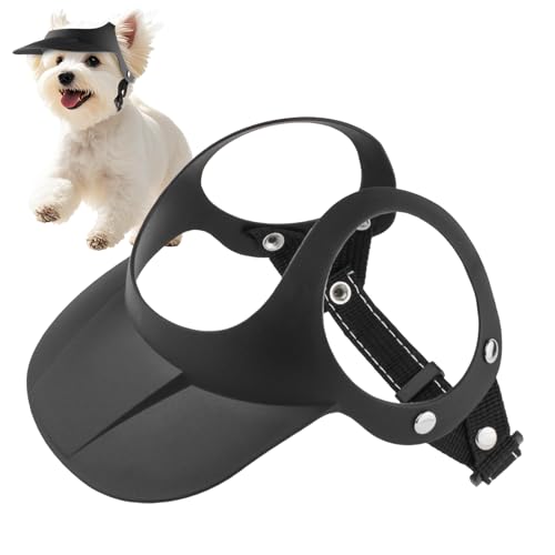 Yabauuop Hundesonnehut,Sonnenschutz-Außenhut Für Hunde | Verstellbare Atmungsaktive Kopfbedeckung mit Ohrlöchern für Welpen Katze Haustierzubehör Kopfbedeckung Outdoor von Yabauuop