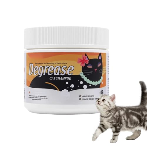 Yabauuop Katzen Shampoo | Pflegecreme Für Schwanz & Kinnbereich,Creme Feuchtigkeitsspendendes Shampoo 500G für Schwanzbad, Ohrenpflege, tägliche Hygiene und Pflege von Kätzchen und Katzen mit von Yabauuop