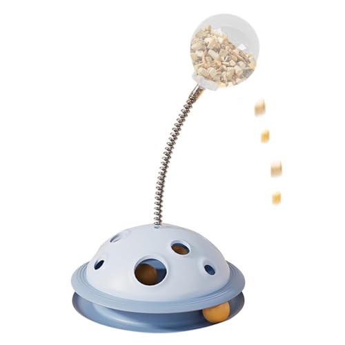Yabauuop Katzenspielzeug, Drehteller, Kugelbahn, Katzenspielzeug,Interaktiver Hundespielzeug-Slow-Feeder - Selbstunterhaltungs-Futterleckball mit Federstab zum Spielen mit Kätzchen Yabauuop Katzenspielzeug, Drehteller, Kugelbahn, Katzenspielzeug,Interaktiver Hundespielzeug-Slow-Feeder - Selbstunterhaltungs-Futterleckball mit Federstab zum Spielen mit Kätzchen von Yabauuop