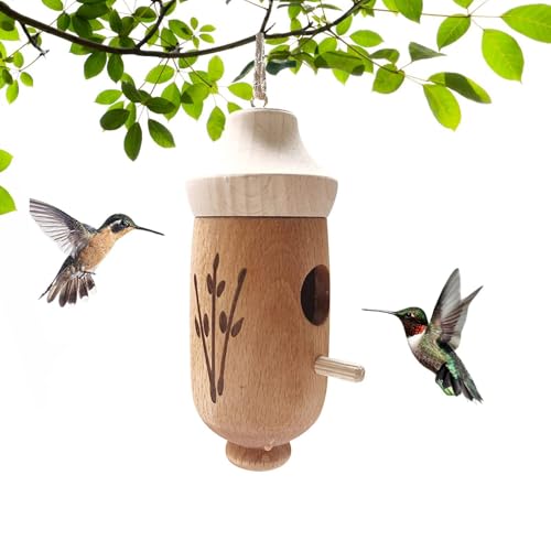 Yabauuop Kolibri-Haus im Freien, Kolibri-Nisthaus, Kolibri-Nest | Vogelhaus, Kolibri-Nest, Kolibri-Haus, Kolibri-Hütte für Zuhause, Garten, draußen, drinnen Yabauuop Kolibri-Haus im Freien, Kolibri-Nisthaus, Kolibri-Nest | Vogelhaus, Kolibri-Nest, Kolibri-Haus, Kolibri-Hütte für Zuhause, Garten, draußen, drinnen von Yabauuop