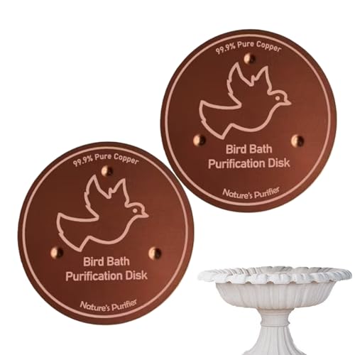 Yabauuop Kupfer Vogelbad Scheibe 2 Stück - Vogeltränke Kupferplatte | Reinigungsscheibe Mit Dreipunktauflage Für Ganzjährigen Garten Zierbrunnen Kolibri Yabauuop Kupfer Vogelbad Scheibe 2 Stück - Vogeltränke Kupferplatte | Reinigungsscheibe Mit Dreipunktauflage Für Ganzjährigen Garten Zierbrunnen Kolibri von Yabauuop