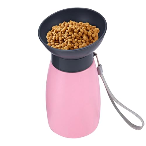 Yabauuop Tragbare Trinkflasche für Hunde | 600ml Trinkflasche für Haustiere - Auslaufsicherer Trinkbehälter für Haustiere für Urlaub Reise Camping Spazieren Wandern Katzen von Yabauuop