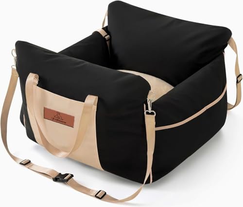 Hunde Autositz für Kleine bis Mittlere Hund, bis zu 25 lb, Waschbarer, Hundesitz Auto Rückbank, Ansteckbare Leine, Hundebett Auto für Rückbank Vordersitz, 58 x 55 x 33 cm, Schwarz Hunde Autositz für Kleine bis Mittlere Hund, bis zu 25 lb, Waschbarer, Hundesitz Auto Rückbank, Ansteckbare Leine, Hundebett Auto für Rückbank Vordersitz, 58 x 55 x 33 cm, Schwarz von Yabound