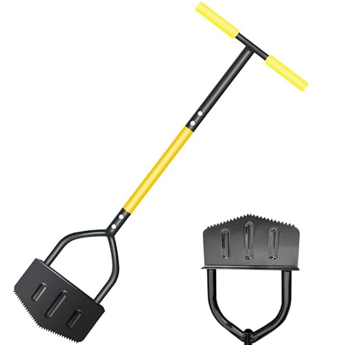 Rasenkantenschneider, 108 cm Rasenkantenstecher mit Fußtritt, Rasen Kantenschneider, Halbmond Sägezahn Rasenschäler, Kantentrimmer für Gras, der Bürgersteige (B) von Yabound