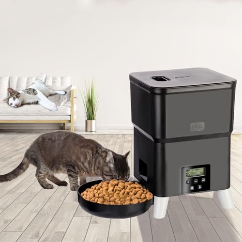 3L Automatischer Katzenfutterspender mit erhöhtem Haustier-Futterspender Programmierbarer Hundefutterspender Geeignet für kleine und mittelgroße Haustier-Futterspender 3L Automatischer Katzenfutterspender mit erhöhtem Haustier-Futterspender Programmierbarer Hundefutterspender Geeignet für kleine und mittelgroße Haustier-Futterspender von Yabzyhyky